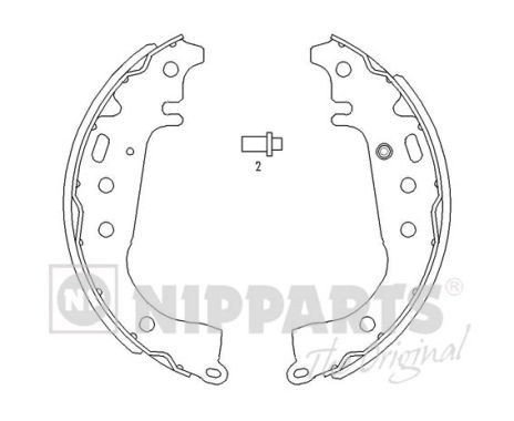 NIPPARTS Remschoenset J3502071 J3502071 Remschoenen NIPPARTS FIAT BRAVA