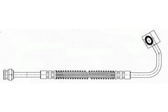 NIPPARTS Flexible de frein J3700311 Flexibles de frein NIPPARTS SKODA J3700311