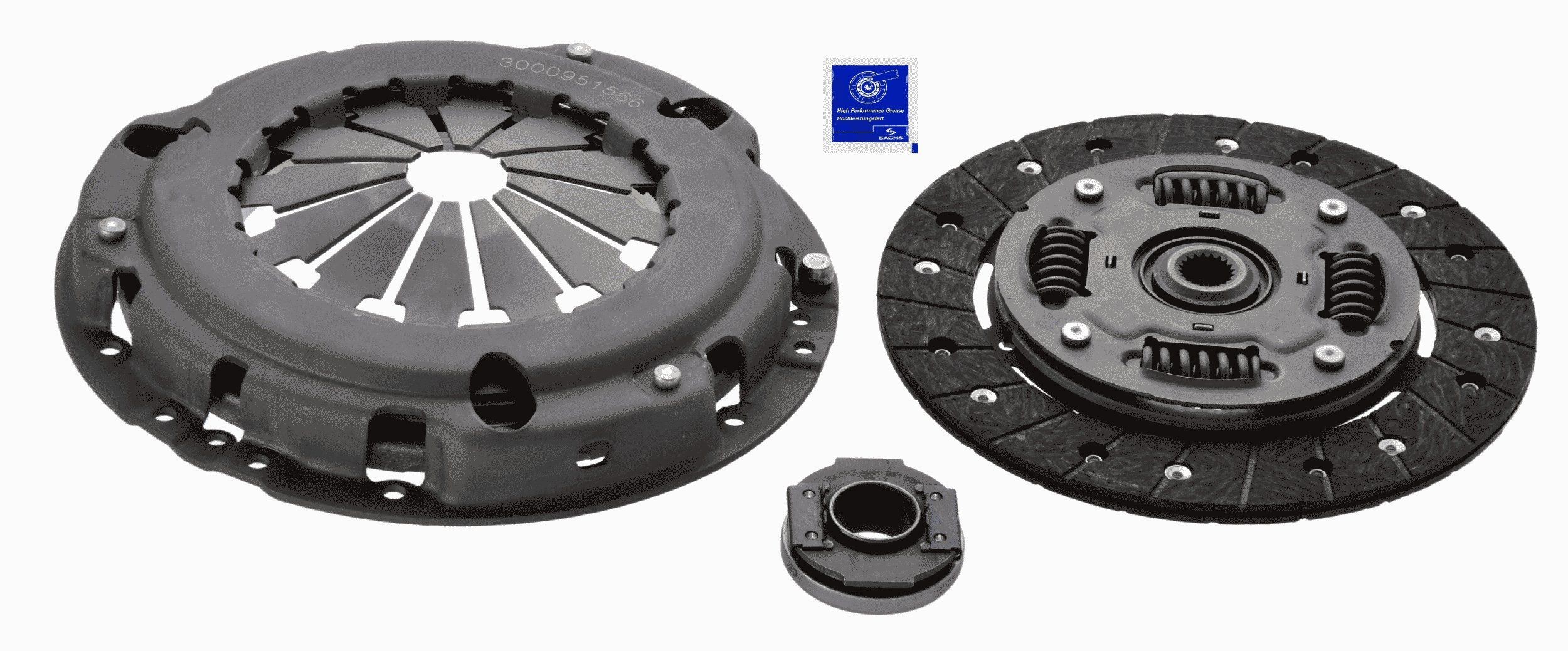 SACHS Koppelingsset 3000 951 566 SACHS 3000 951 566 Koppelingsset FIAT Marea Weekend (185) 1.9 JTD 107 Pk 2006