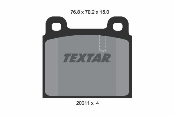 TEXTAR Kit pastiglie freni 2001102 Kit pastiglie freni TEXTAR 2001102 Tuning Alfa Romeo Spider 105 prezzo