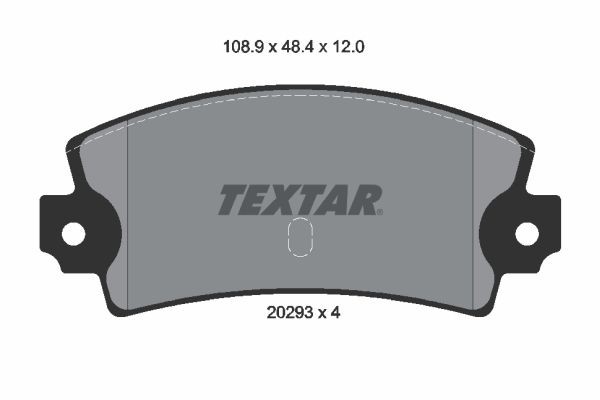 TEXTAR Brake pad set 2029301 TEXTAR 2029301 LANCIA Trevi (828) rear brake pad replacement