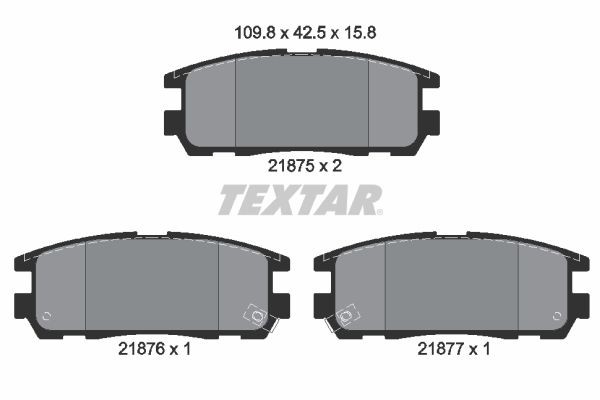 TEXTAR Kit pastiglie freni 2187501 2187501 Pastiglie dei freni TEXTAR HONDA CITY costo