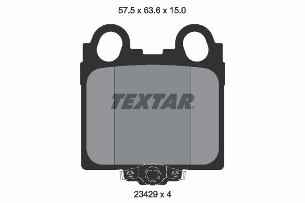 TEXTAR Pastilhas de travão 2342901 Pastilhas de travão desportivas TEXTAR Lexus LS 2342901