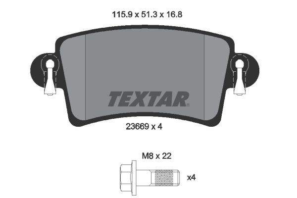 TEXTAR Kit pastiglie freni 2366901 TEXTAR 2366901 Pastiglie dei freni Renault Master 2 Camion pianale originale prezzo