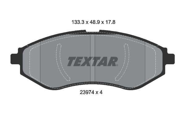 Bromsbelägg TEXTAR 2397401 TEXTAR 2397401 Bromsklossar keramiska Daewoo KALOS 2018