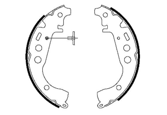 TEXTAR Piduriklotside komplekt 91053500 Trummelpiduriklotsid TEXTAR Toyota AVENSIS 91053500
