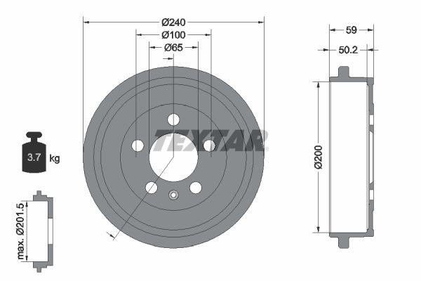 TEXTAR Bromstrumma 94023800 DACIA bromstrumma TEXTAR 94023800