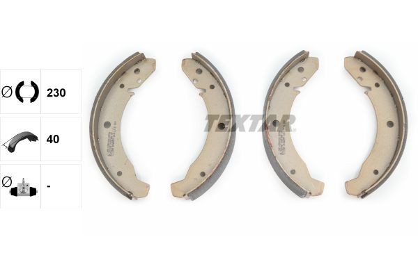 TEXTAR Remschoenset 91007800 TEXTAR 91007800 originele Remschoenen DODGE DURANGO prijs