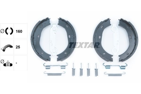TEXTAR Sada brzd. čeľustí parkov. brzdy 91025900 TEXTAR 91025900 Čeľustí parkovacej brzdy Mercedes C126 originálne cena