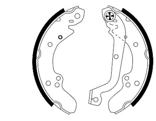 TEXTAR Bremsesko sett 91030600 91030600 Bremsesko sett FIAT MAREA TEXTAR