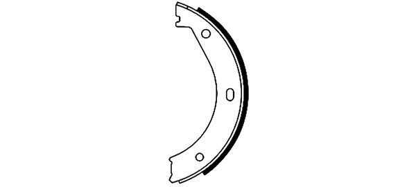 TEXTAR Handbromsbackar 91033400 91033400 TEXTAR parkeringsbroms BMW 4-serie