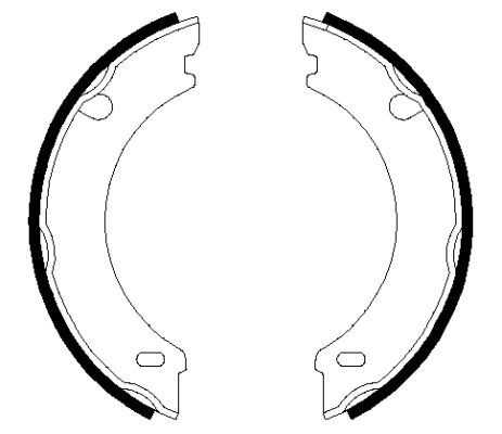 TEXTAR Jarrukenkäsarja, seisontajarru 91048301 TEXTAR 91048301 VOLVO 960 II Sedan (964) käsijarrupalat