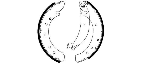 TEXTAR Remschoenset 91049600 Peugeot 206 Trommelrem TEXTAR 91049600