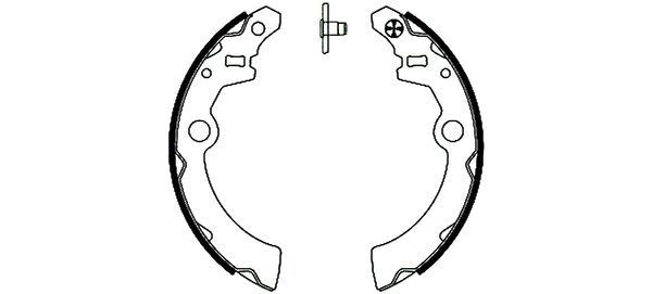 TEXTAR Bremsesko sett 91050800 TEXTAR 91050800 Bremseskosett Subaru E10 pris