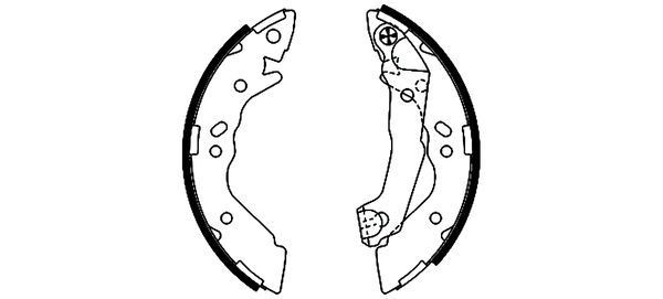 TEXTAR Bromsbacksats 91056800 91056800 TEXTAR bromsbackar HYUNDAI COUPE