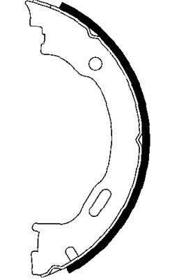 TEXTAR Handbrake shoes 91057800 91057800 TEXTAR handbrake MERCEDES-BENZ MB 100