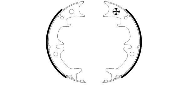 TEXTAR Handbromsbackar 91059400 91059400 TEXTAR elektrisk handbroms TOYOTA C-HR