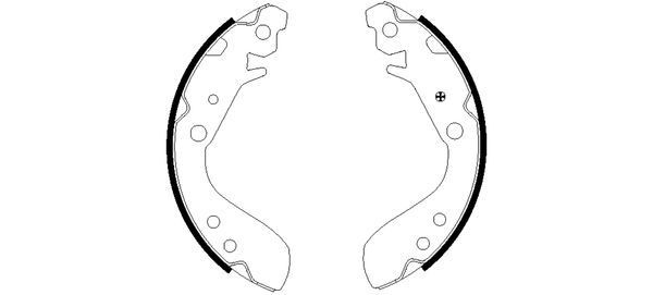 TEXTAR Bromsbacksats 91060400 TEXTAR 91060400 trumbromsar Honda Jazz 3 pris