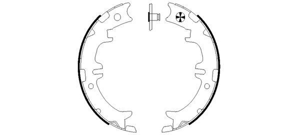 TEXTAR Handbromsbackar 91060500 91060500 TEXTAR parkeringsbroms Toyota C-HR