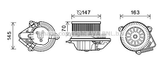Elektromotor, kupévifte PRASCO CN8293 PRASCO CN8293 Viftemotor CITROËN SAXO 2004