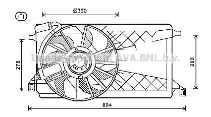 PRASCO Koelventilator FD7563 PRASCO FD7563 originele Koelventilator Focus Mk2 Van / Station wagon kosten