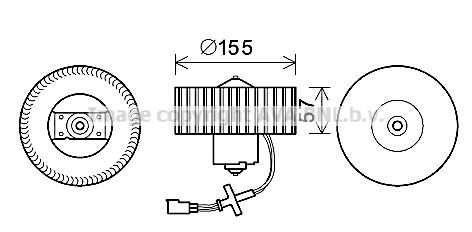 PRASCO El-motor, kabineblæser FD8568 Blæsermotor PRASCO TOURNEO CONNECT FD8568 billig