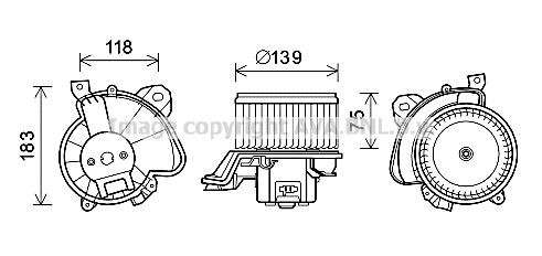 Elektrisk motor, kupéfläkt PRASCO FT8431 PRASCO FT8431: Hyttfläkt Opel CORSA 2019