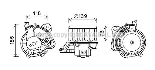 PRASCO Motor eléctrico, ventilador do habitáculo FT8433 Motor eléctrico ventilador do habitáculo PRASCO CHARGER FT8433 baratos