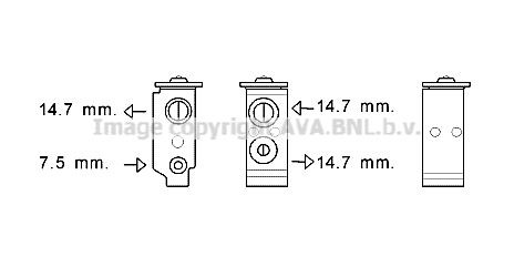 PRASCO AC expansion valve HY1385 HY1385 PRASCO ac expansion valve HYUNDAI TRAJET