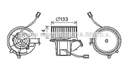 Elektromotor vnútorného ventilátora PRASCO MS8628 PRASCO MS8628 Vnútorný ventilátor Mercedes-Benz SL 2017
