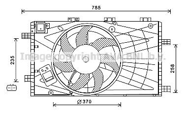 PRASCO Koelventilator OL7621 PRASCO OL7621 Ventilator Toyota YARIS originele