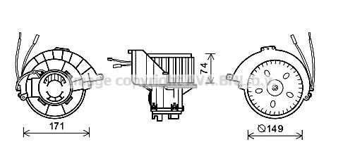 PRASCO Elektrimootor, salongiventilaator OL8627 PRASCO OL8627 Salongipuhur Opel Astra H L70 odav