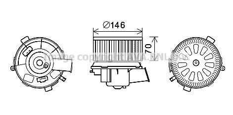 PRASCO Elektrische motor, kachelventilator PE8378 PRASCO PE8378 Aanjager Citroen Xsara Picasso N68 prijs