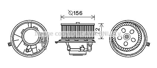 PRASCO Elektromotor vnútorného ventilátora RT8581 PRASCO RT8581 Ventilátor kúrenia Renault Laguna 2 Sport Tourer lacné