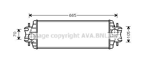 PRASCO Intercooler RTA4328 RTA4328 PRASCO laddluftkylare NISSAN MICRA