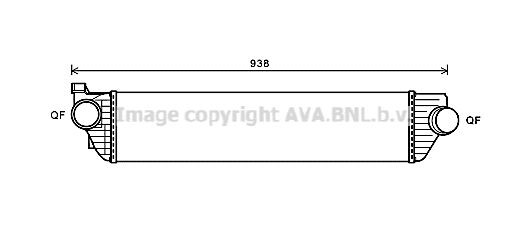 PRASCO Ιντερκούλερ RTA4498 Intercooler PRASCO Nissan 100 NX RTA4498