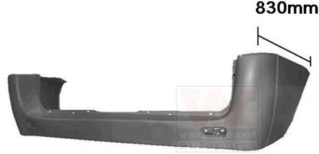 VAN WEZEL Achterbumper 0943540 VAN WEZEL 0943540 Bumper, onderdelen Peugeot 607 Sedan prijs