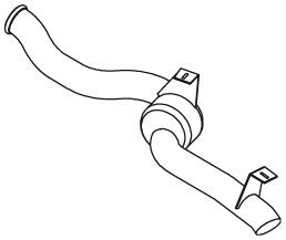 DINEX Bakre ljuddämpare 21452 TESLA slutdämpare DINEX 21452