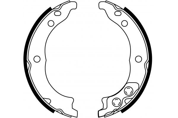 MAPCO Jeu de mâchoires de frein 8135 Mâchoires de frein à tambour MAPCO FIORINO 8135 pas cher