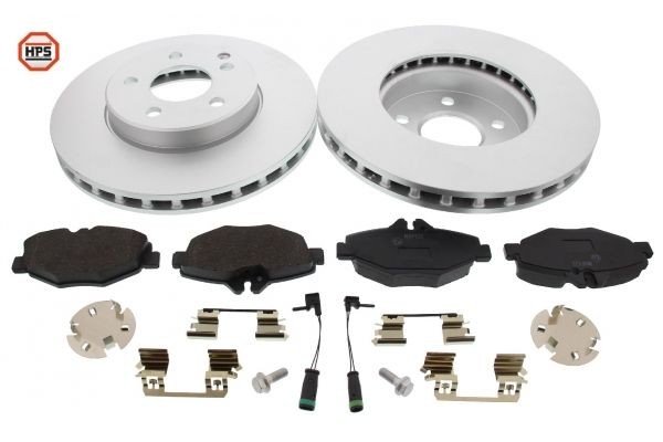 Disques et plaquettes de freins MAPCO 47810HPS MAPCO 47810HPS: Kit de freinage Mercedes Classe E 2002