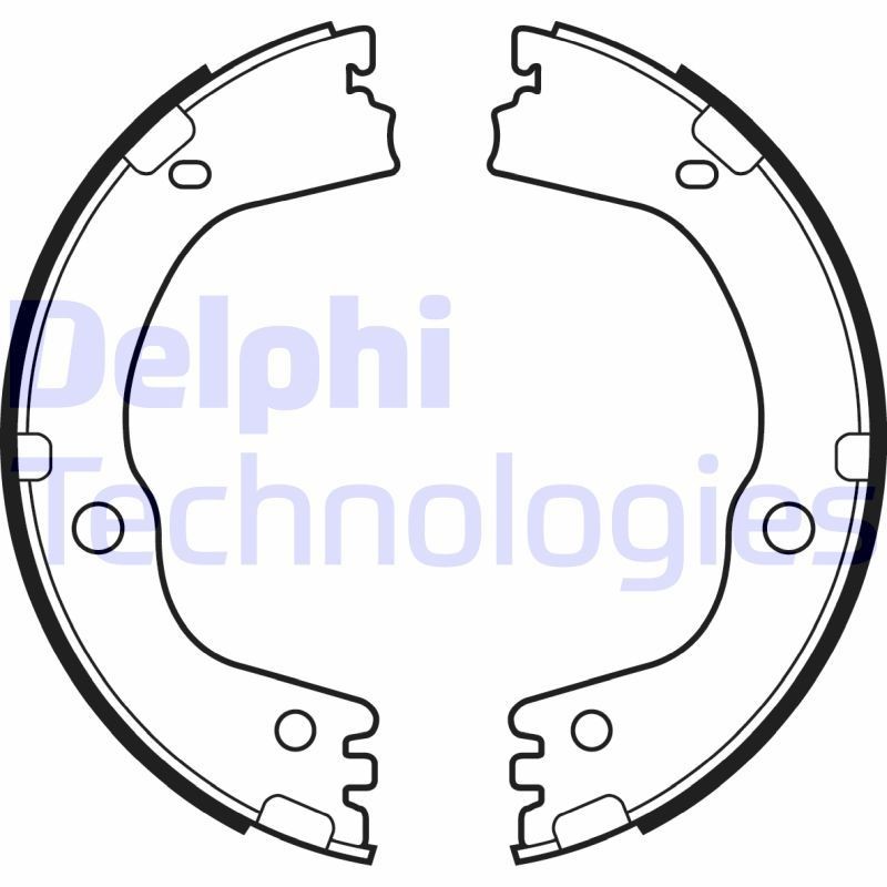 DELPHI Handbrake shoes LS2081 LS2081 DELPHI handbrake shoes for OPEL KADETT