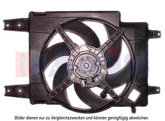 AKS DASIS Jäähdyttimen tuuletin 018009N Alfa Romeo 156 932 jäähdyttimen tuuletin AKS DASIS 018009N