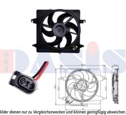 Kjølevifte AKS DASIS 098117N AKS DASIS 098117N Radiator kjølevifte FORD KA 2005