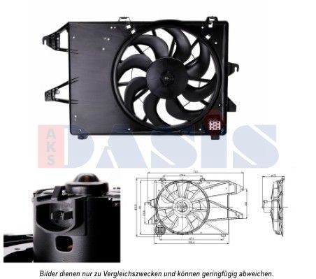 AKS DASIS Ventilátor chladenia motora 098119N AKS DASIS 098119N Ventilátor chladiča Ford Mondeo MK1 Kombi lacné