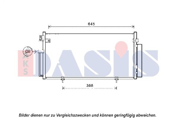 AKS DASIS Kondensor, klimatanläggning 352017N Byta AC-kondensor Subaru Impreza GD kostnad AKS DASIS 352017N