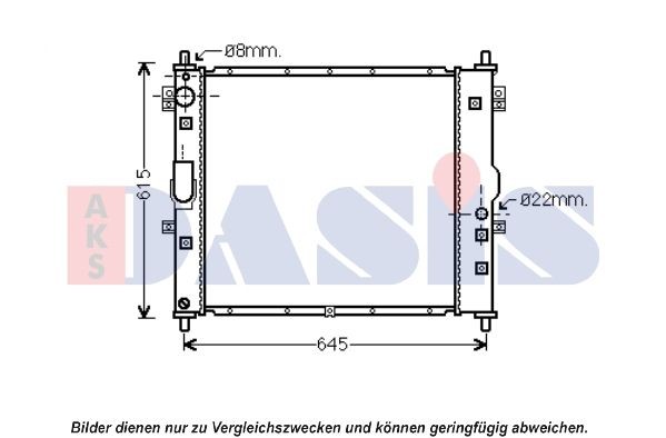 Kühler, Motorkühlung AKS DASIS 510128N AKS DASIS 510128N Kühlmodul SSANGYONG REXTON 2003 Kosten