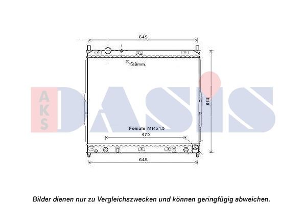 Kühler, Motorkühlung AKS DASIS 510132N AKS DASIS 510132N Motorkühler SSANGYONG REXTON 2007 Kosten