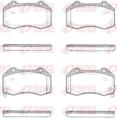 REMSA Brake pad set 1113.02 OPEL REMSA racing brake pads 1113.02
