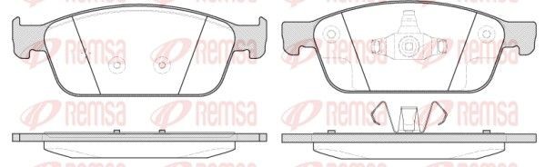REMSA Bremseklosser 1510.10 Sportsbremseklosser REMSA Ford TOURNEO CUSTOM 1510.10