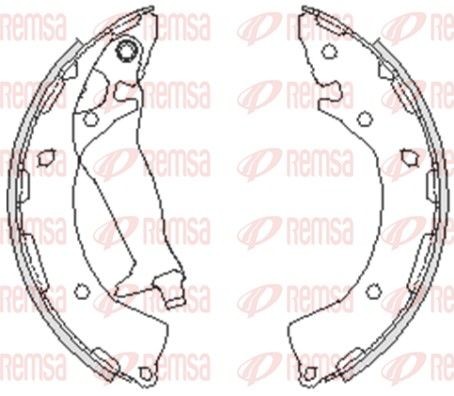 REMSA Remschoenset 4248.00 4248.00 Trommelrem REMSA HYUNDAI i20